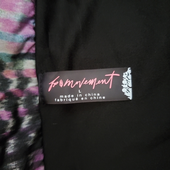 BLOGGER FAVE Free People Movement The Way Home Shorts Women's L Black Multi - Picture 6 of 10